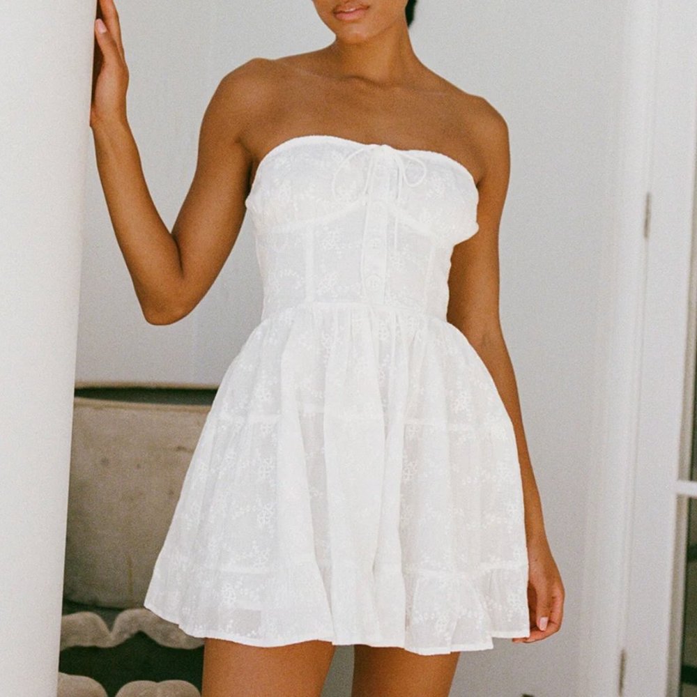 Sabo Skirt Sahara Dress - White - LARGE